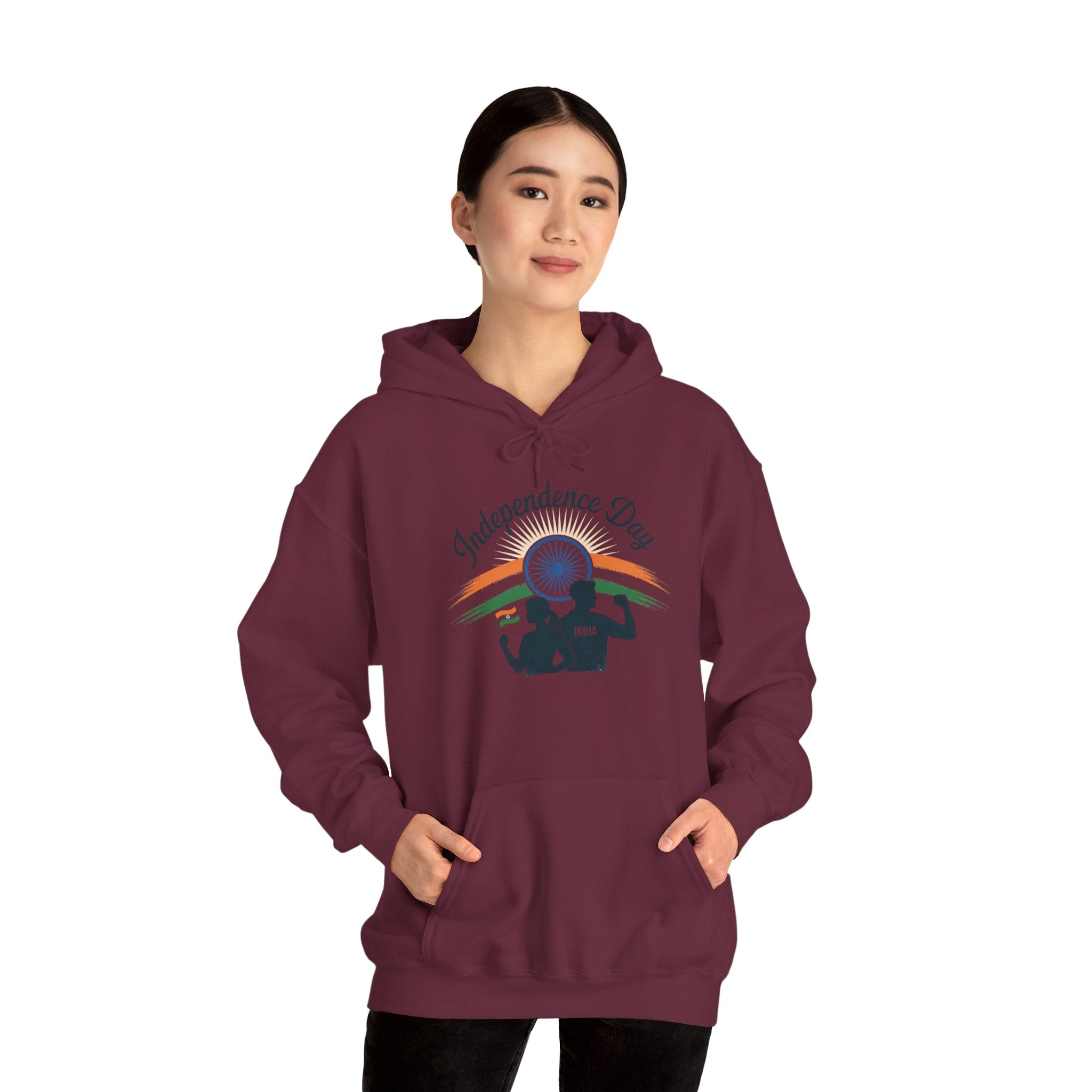 Independence Day Hoodie, Patriotic, Celebrate India's Freedom, Tricolour Hoodie, Indian Flag