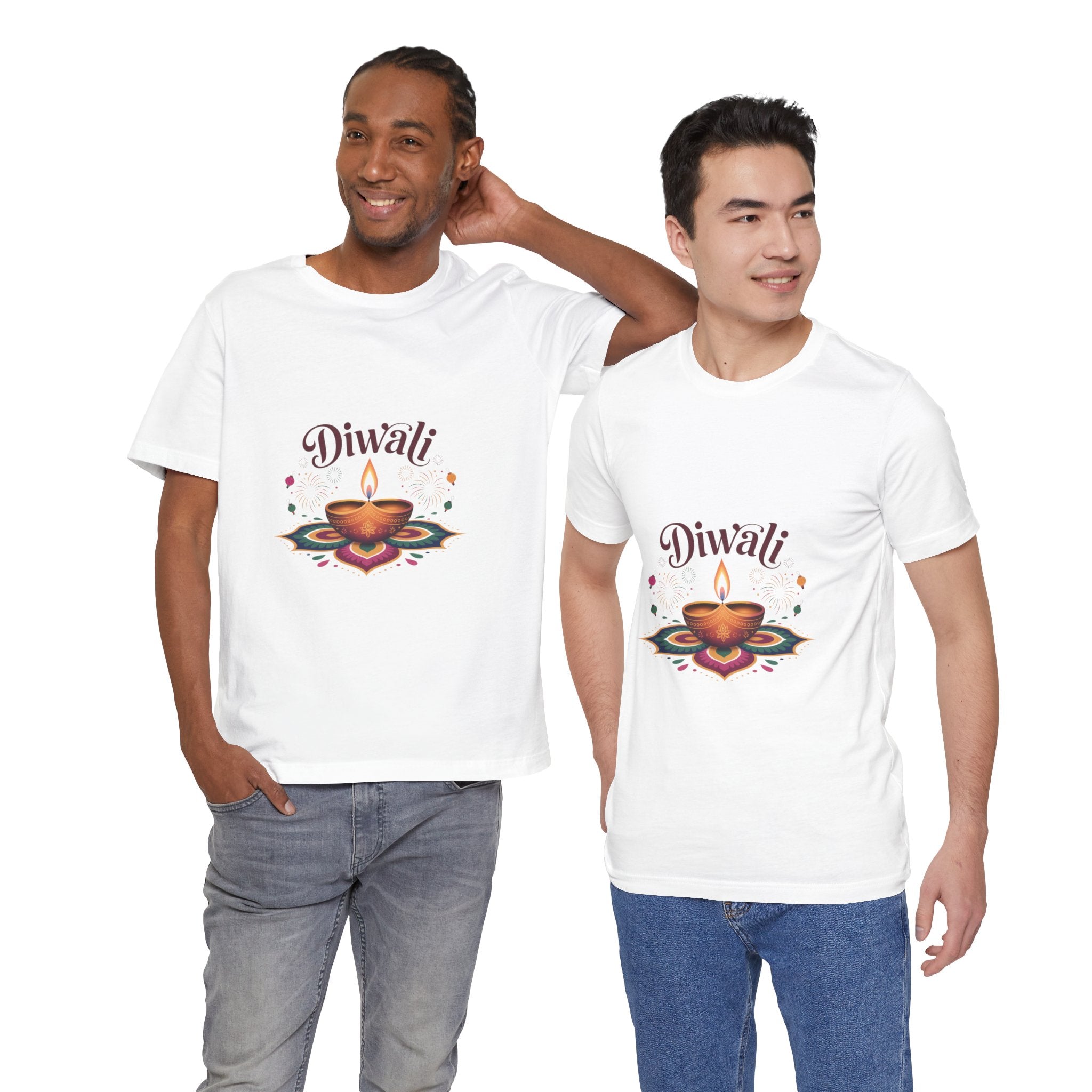 Diwali Festival T-Shirt, Festival of Lights Tee, Traditional Festive Wear, Diwali Party Tee