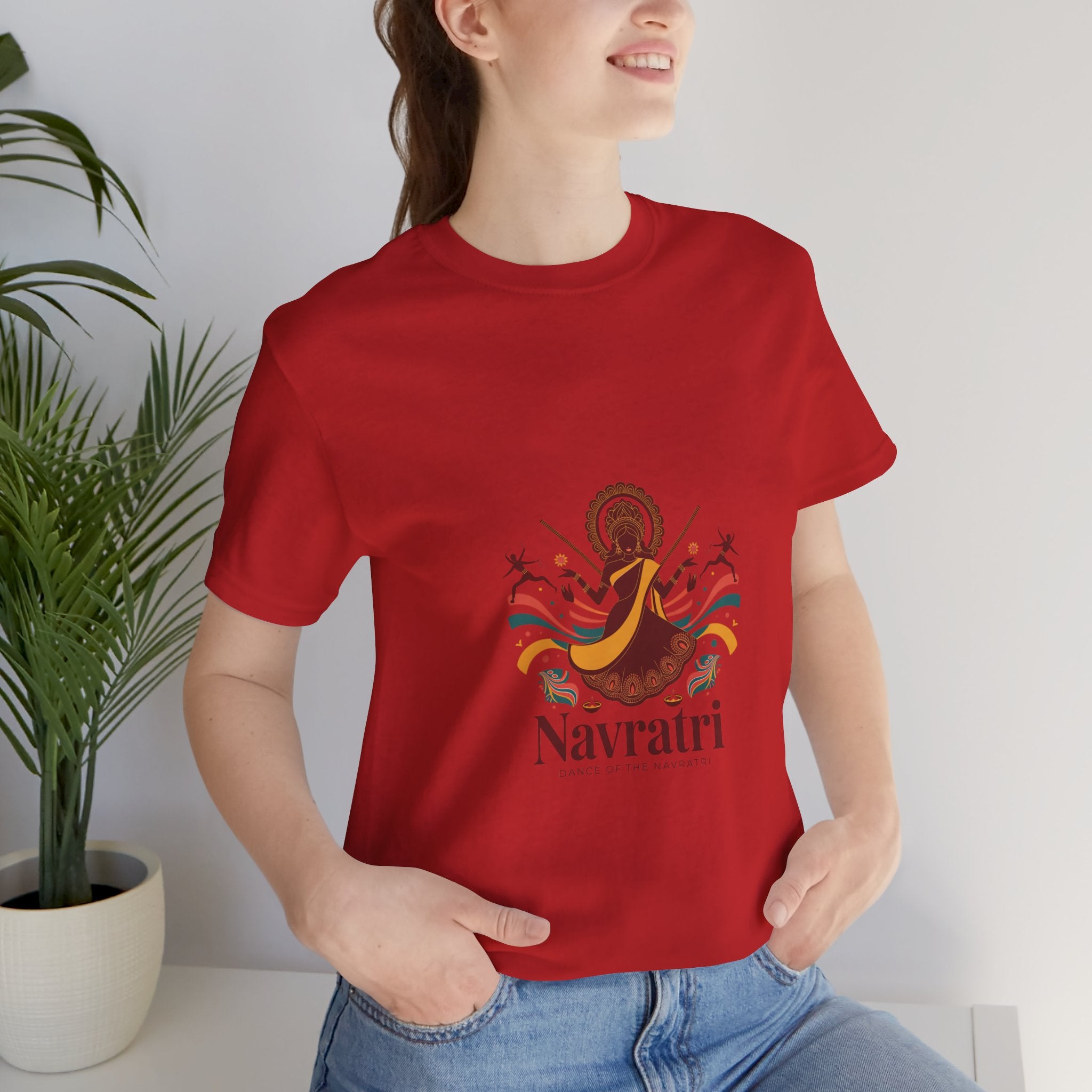 Navratri Festival T-Shirt, Dandiya Garba Tee, Colorful Outfit for Festival Nights