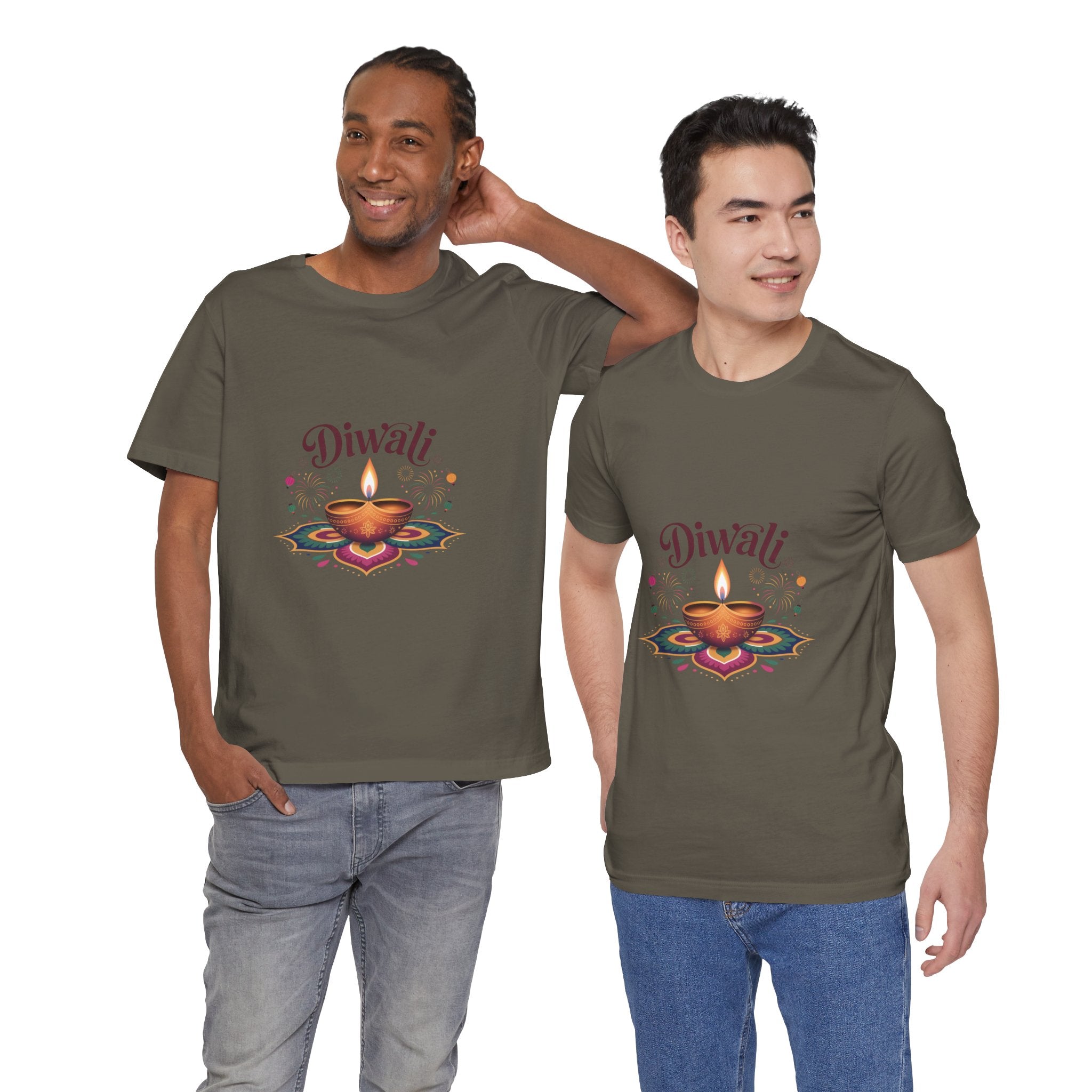 Diwali Festival T-Shirt, Festival of Lights Tee, Traditional Festive Wear, Diwali Party Tee