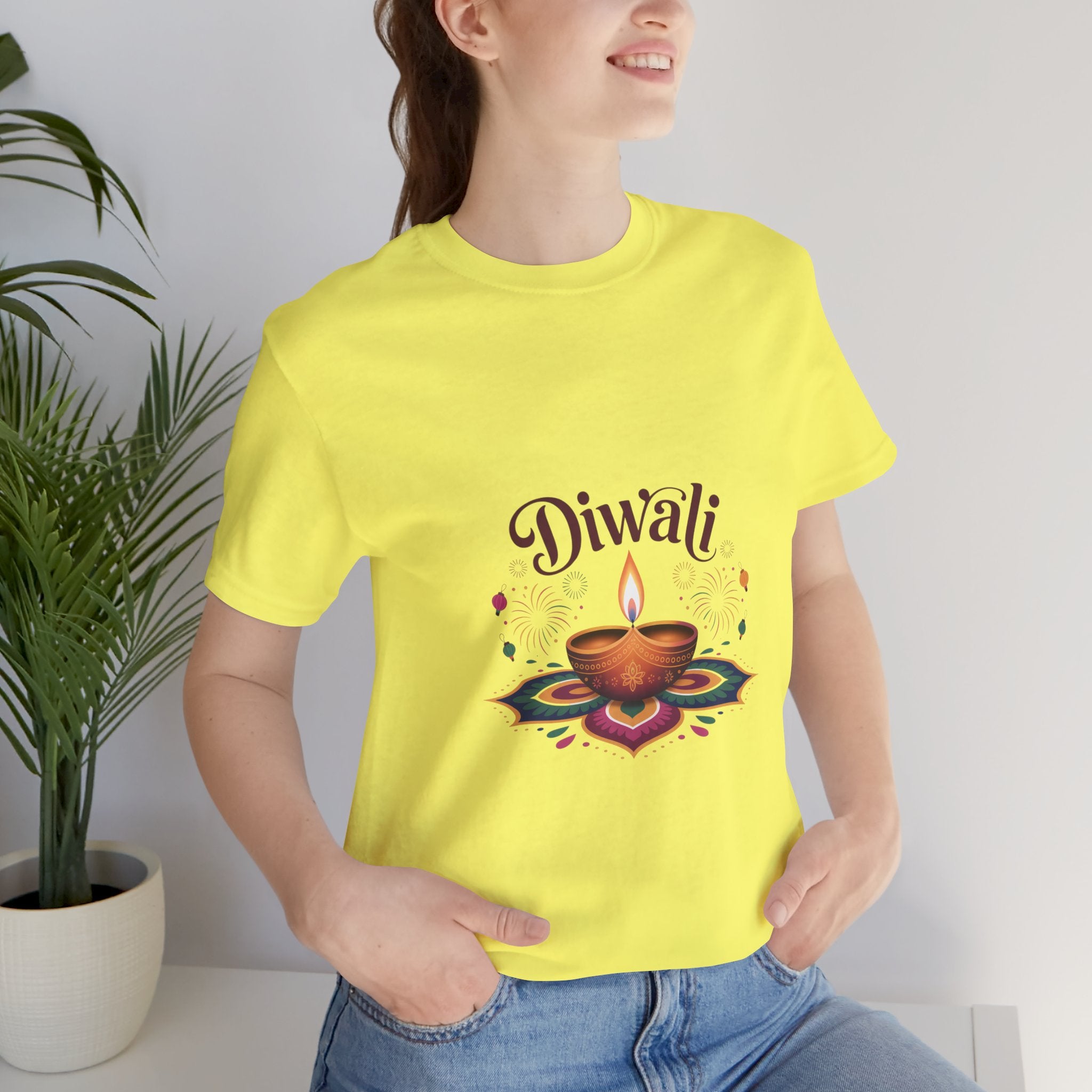 Diwali Festival T-Shirt, Festival of Lights Tee, Traditional Festive Wear, Diwali Party Tee