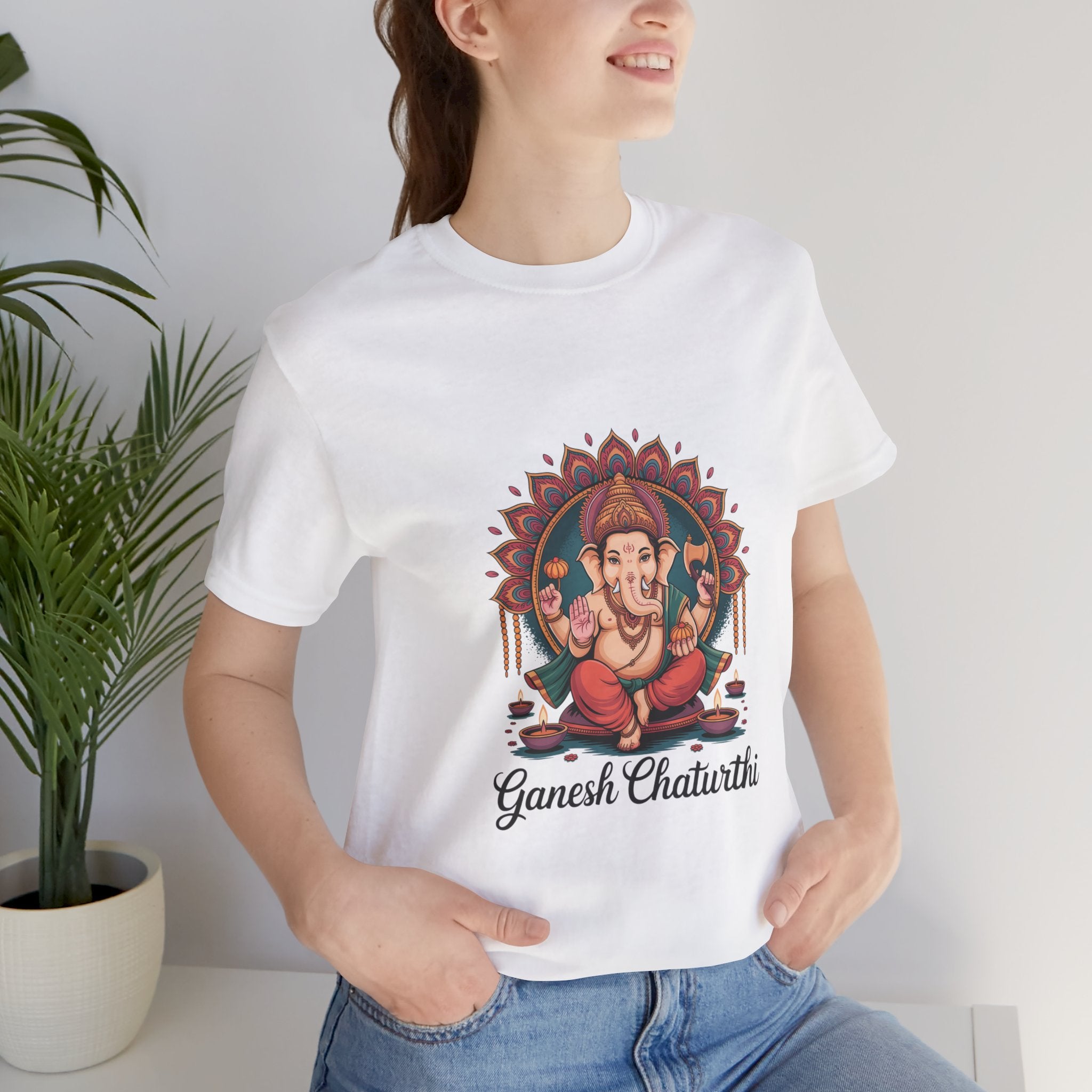 Ganesh Chaturthi T-Shirt, Ganpati Bappa Morya, Ganesha Tee, Spiritual Devotional Wear