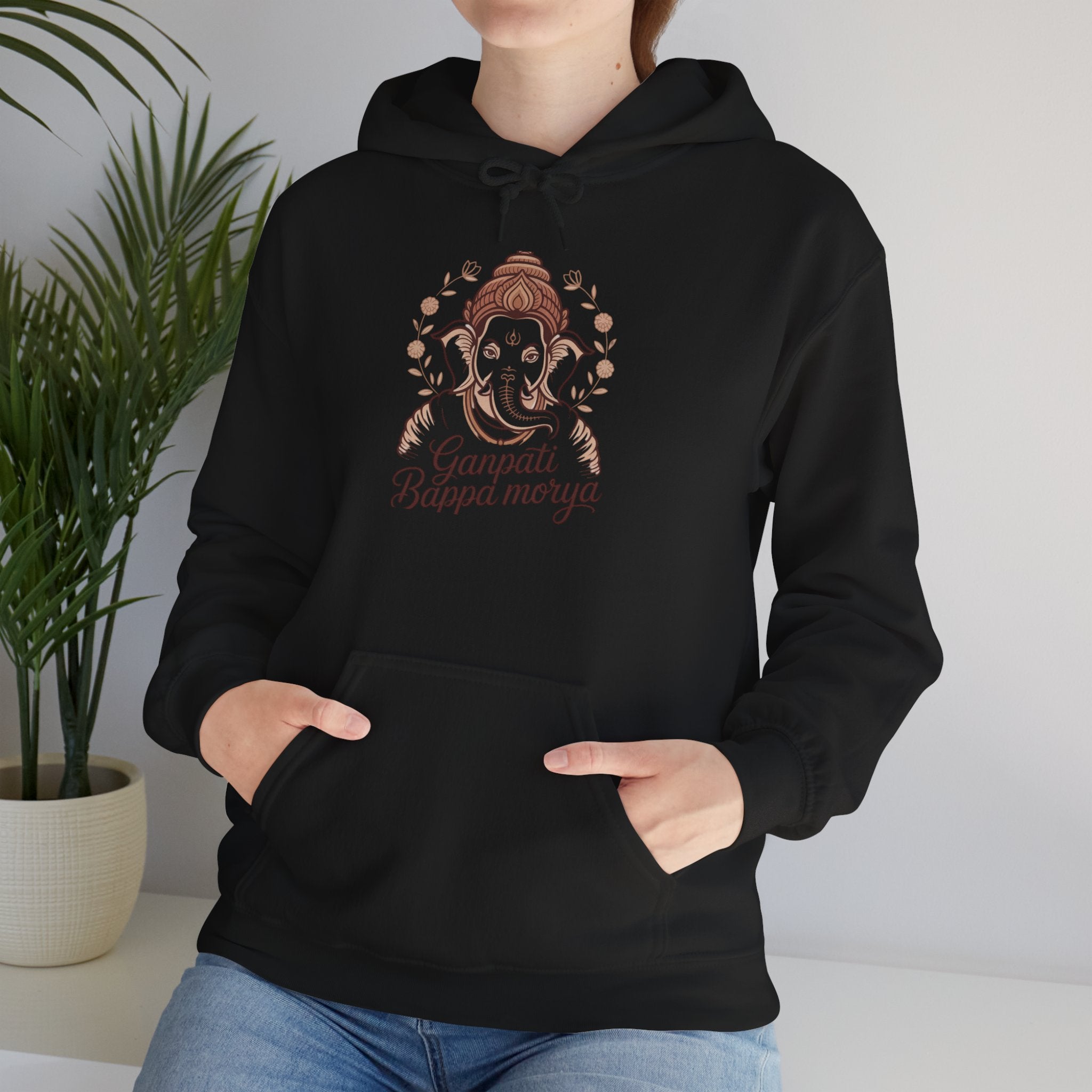 Ganesh Chaturthi Hoodie, Spiritual Wear, Ganpati Bappa Morya Hoodie, Ganpati Festival Outfit