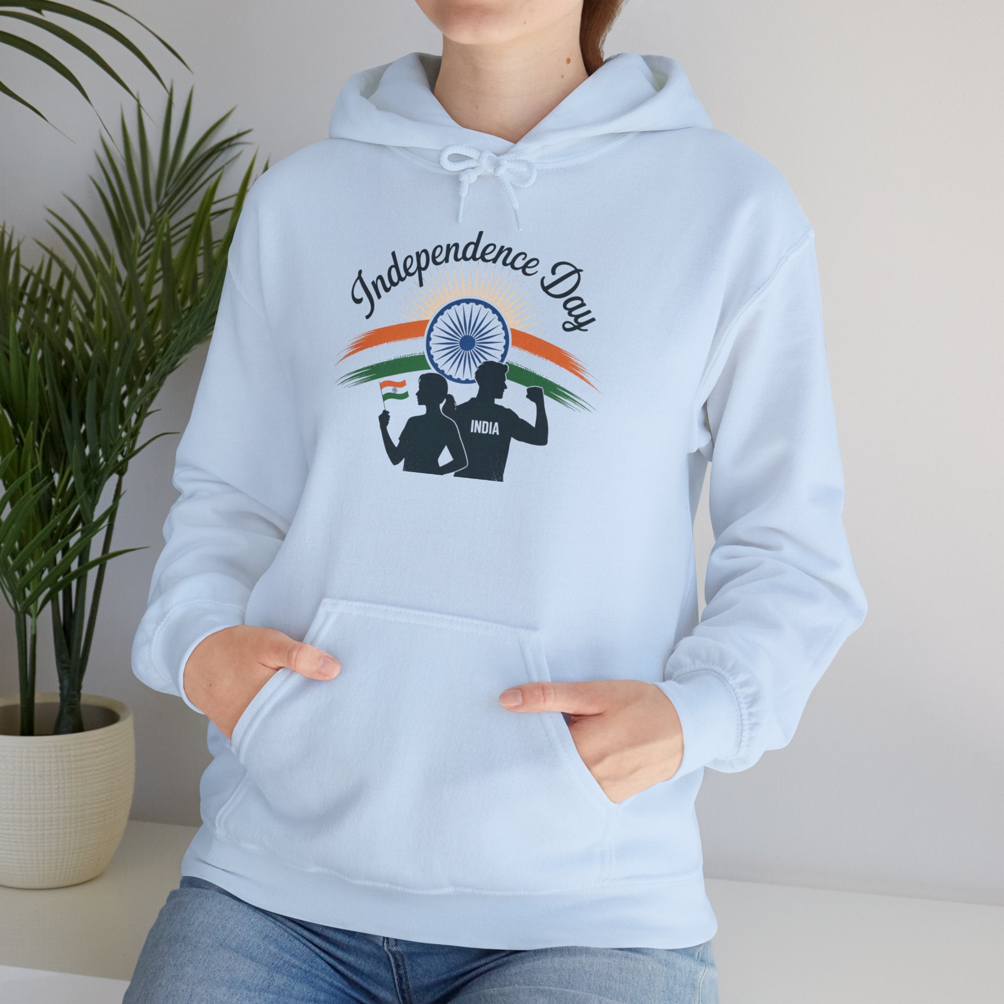 Independence Day Hoodie, Patriotic, Celebrate India's Freedom, Tricolour Hoodie, Indian Flag