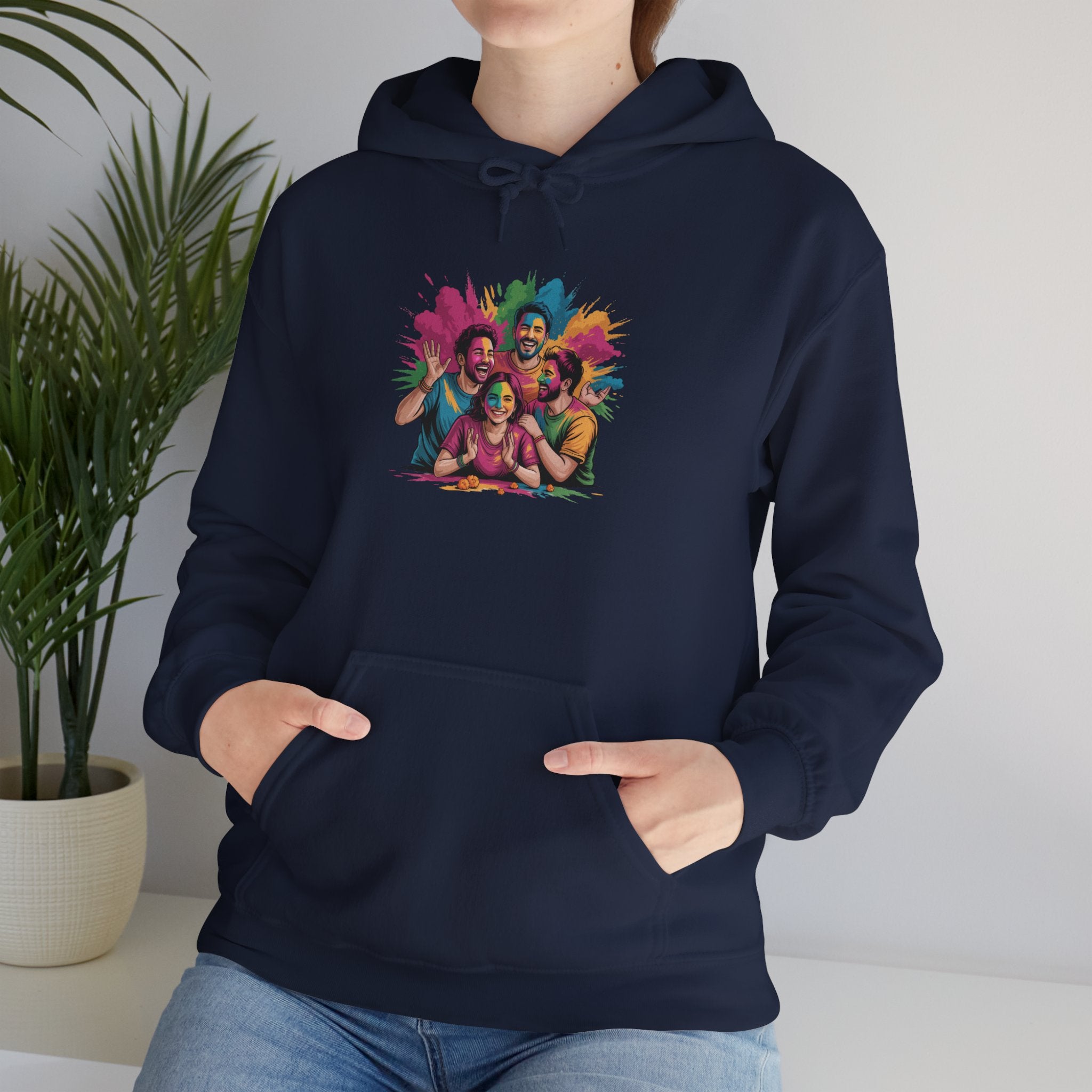 Holi Festival Hoodie, Color Splash Hoodie, Holi Party Hoodie, Festive Outfit