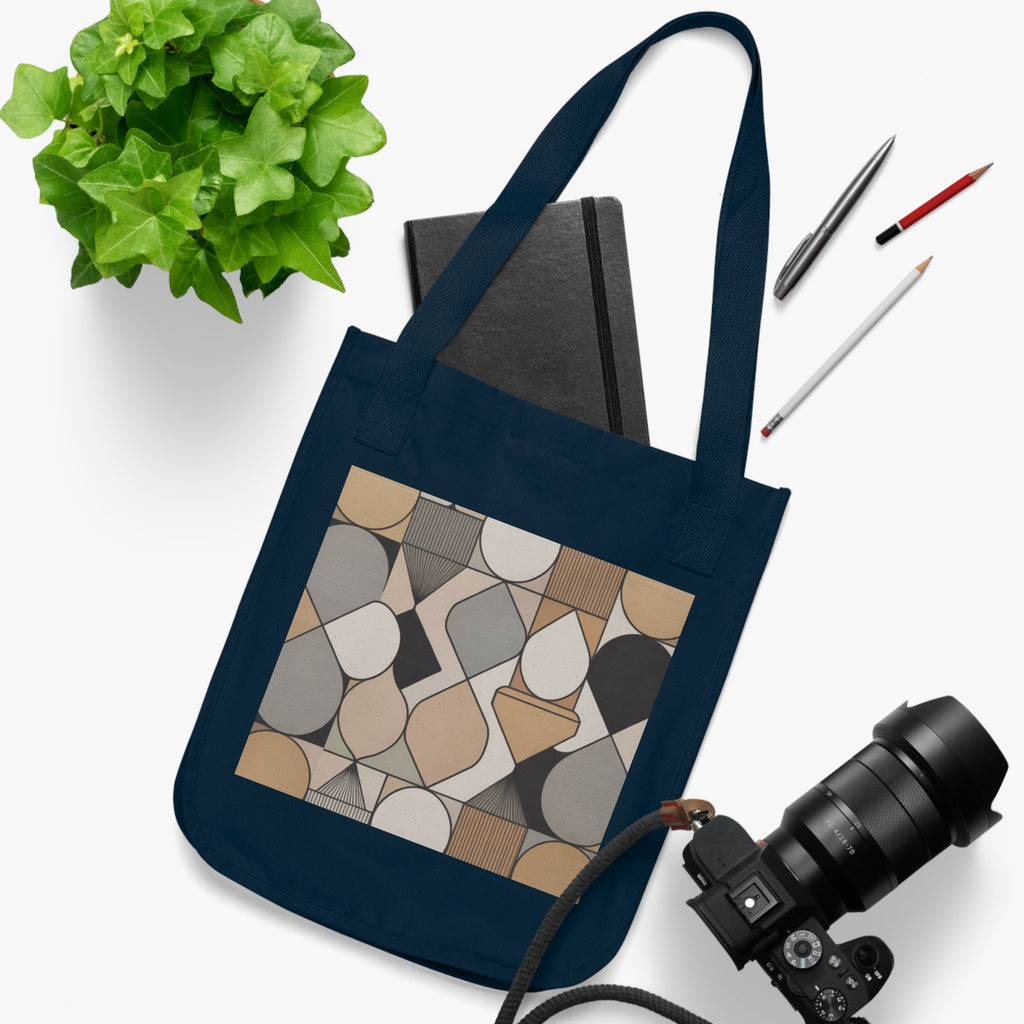Stylish Organic Canvas Tote Bag, Eco-Friendly Shopper, Sustainable Gift, Art-Inspired Design