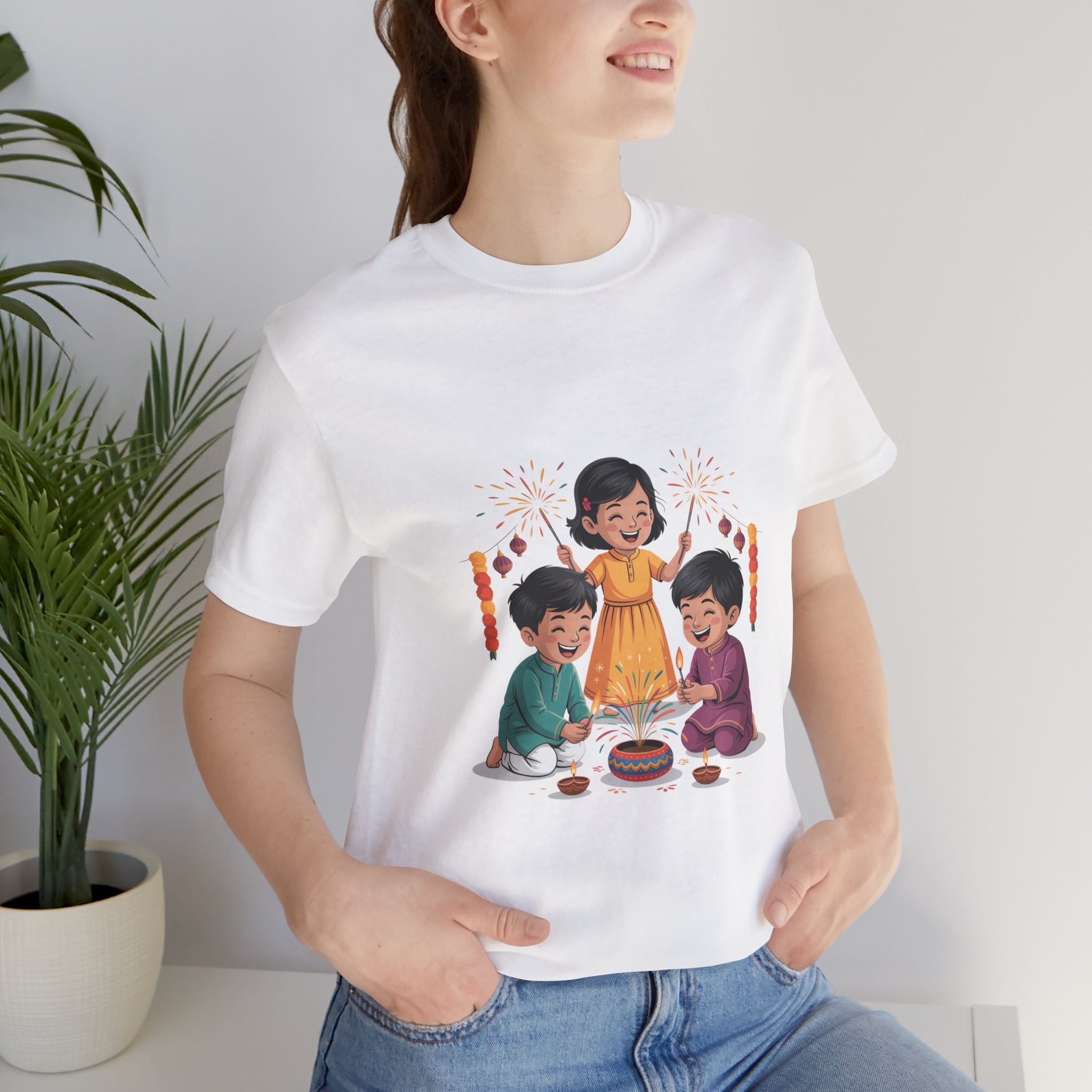 Diwali Festival T-Shirt, Festival of Lights Tee, Festive Wear Gift for Family & Friends