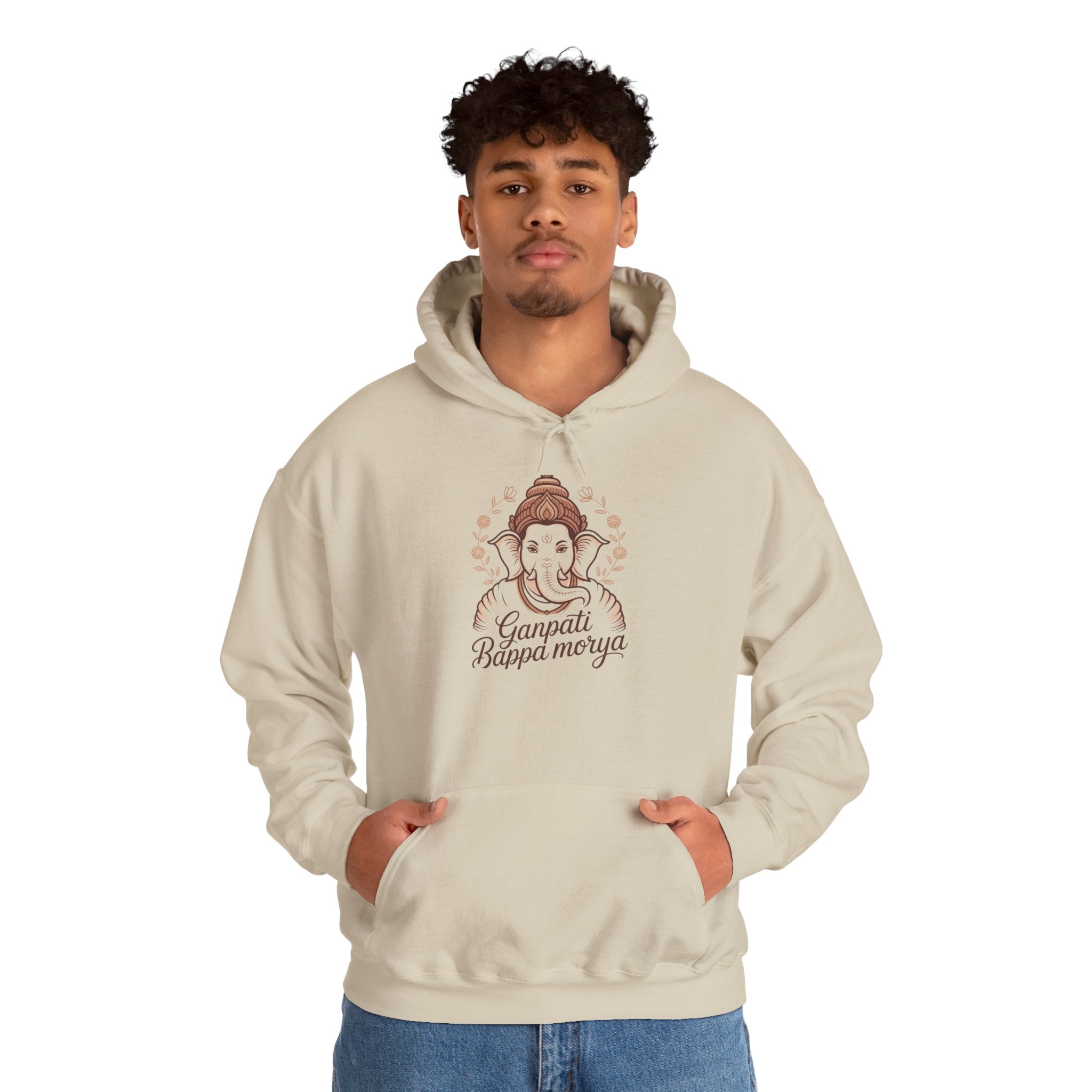 Ganesh Chaturthi Hoodie, Spiritual Wear, Ganpati Bappa Morya Hoodie, Ganpati Festival Outfit