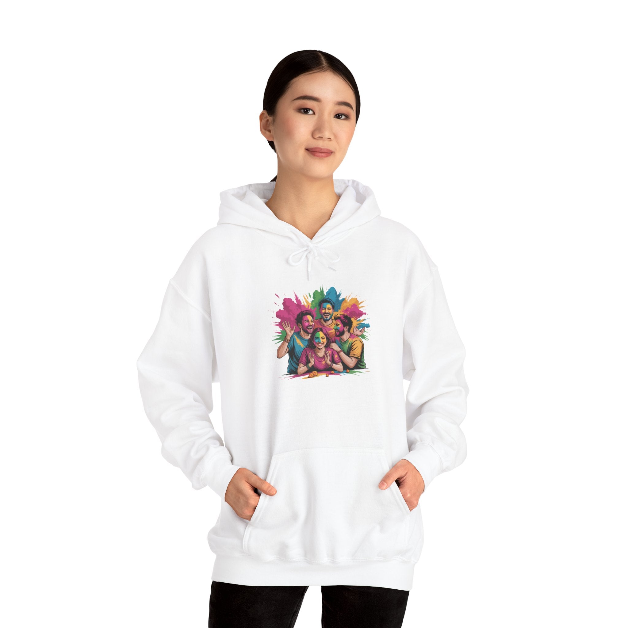 Holi Festival Hoodie, Color Splash Hoodie, Holi Party Hoodie, Festive Outfit