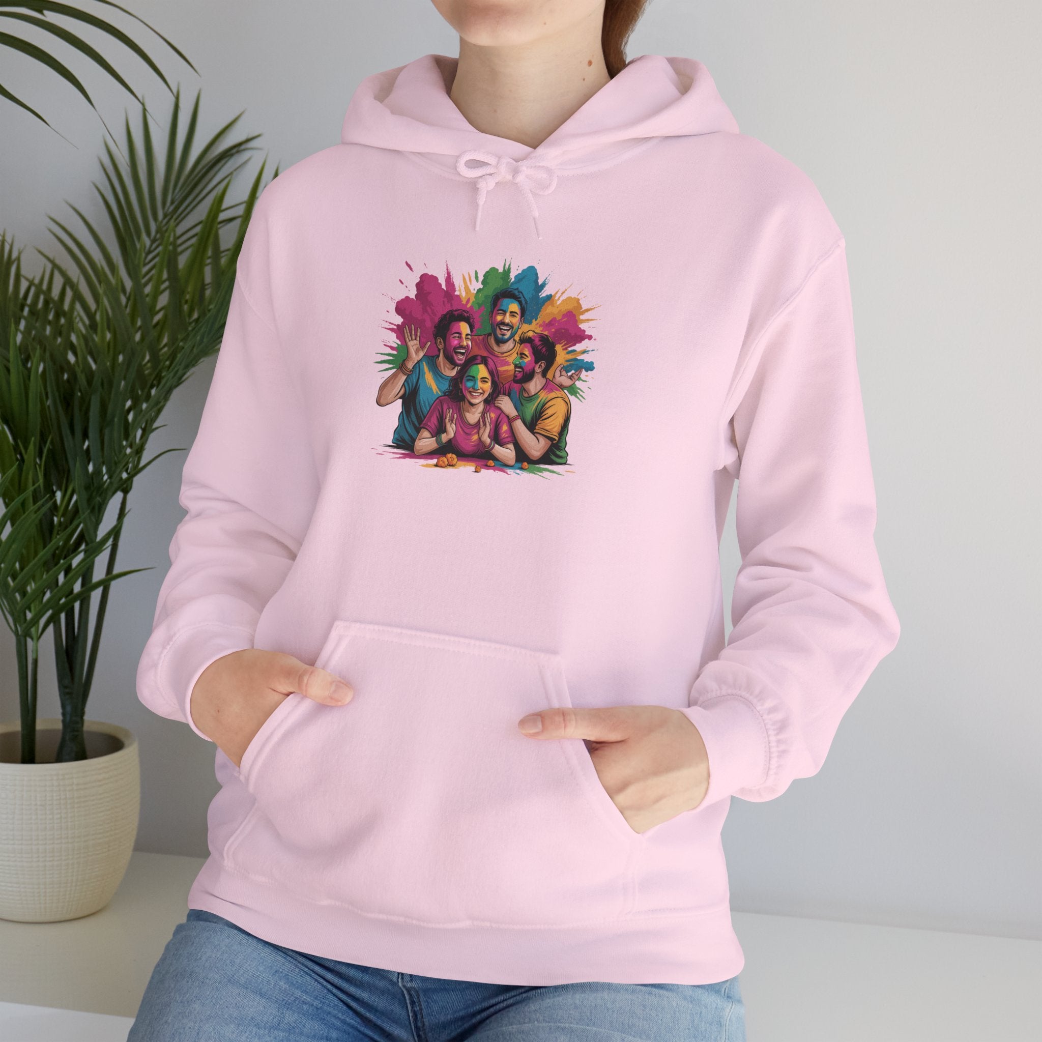 Holi Festival Hoodie, Color Splash Hoodie, Holi Party Hoodie, Festive Outfit