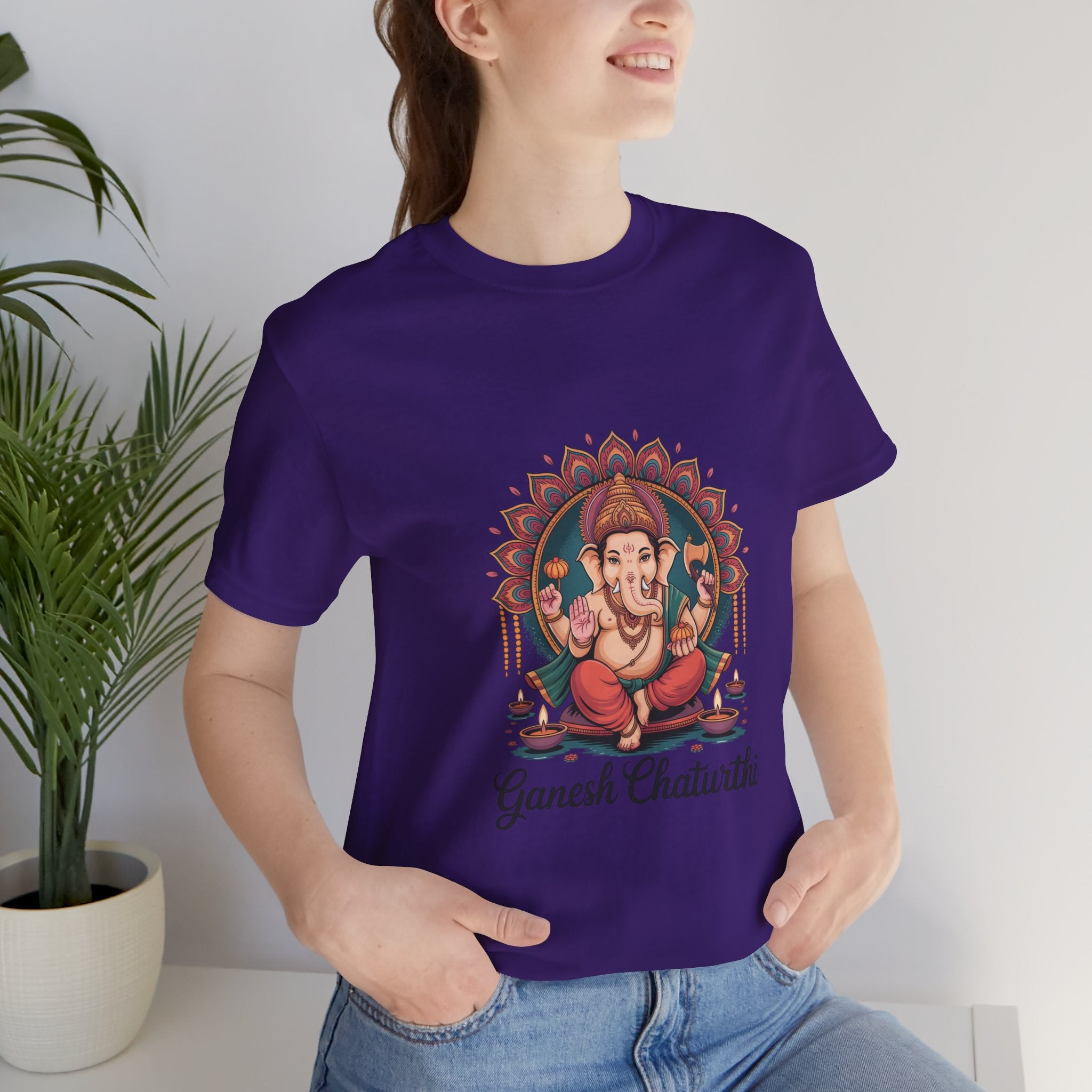 Ganesh Chaturthi T-Shirt, Ganpati Bappa Morya, Ganesha Tee, Spiritual Devotional Wear