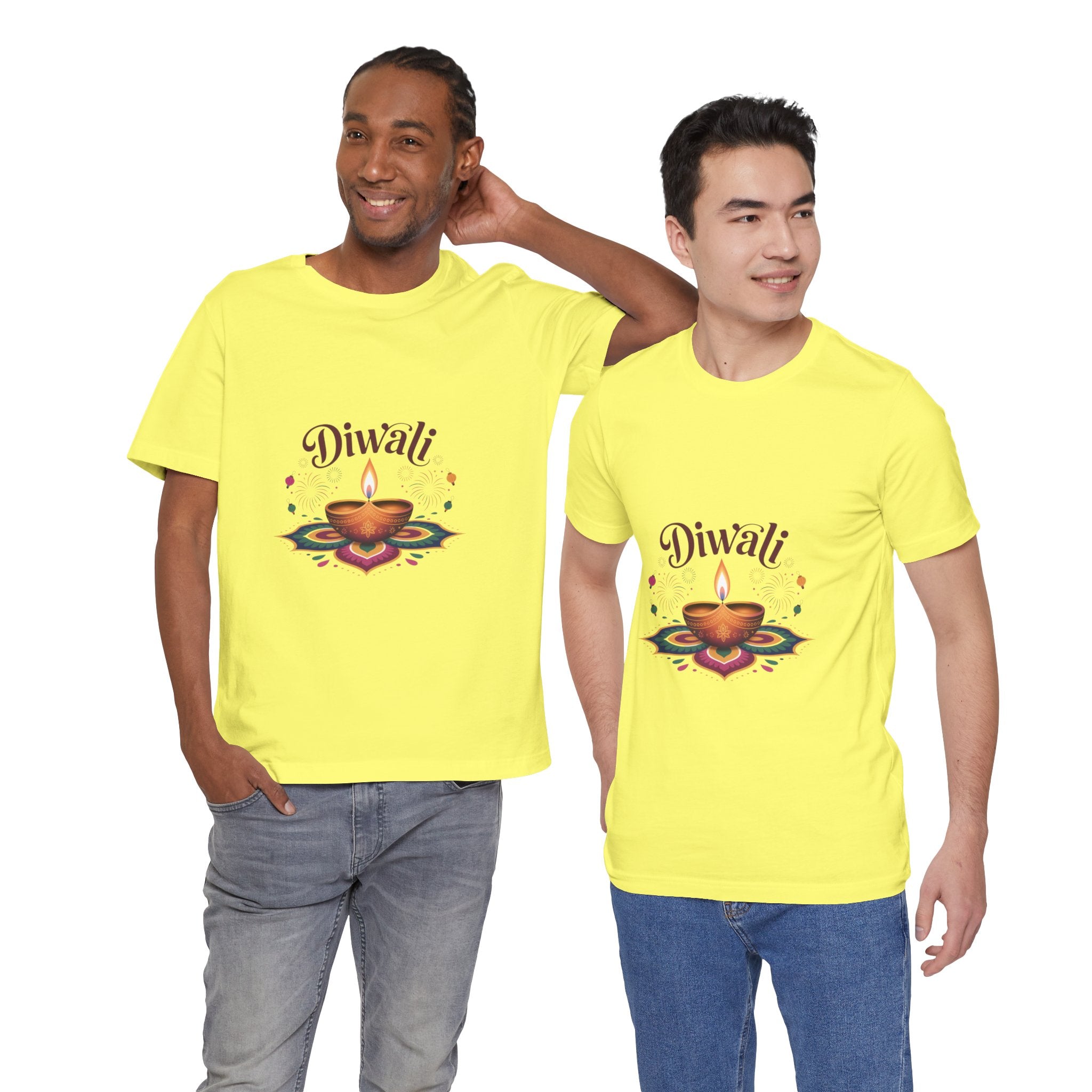 Diwali Festival T-Shirt, Festival of Lights Tee, Traditional Festive Wear, Diwali Party Tee