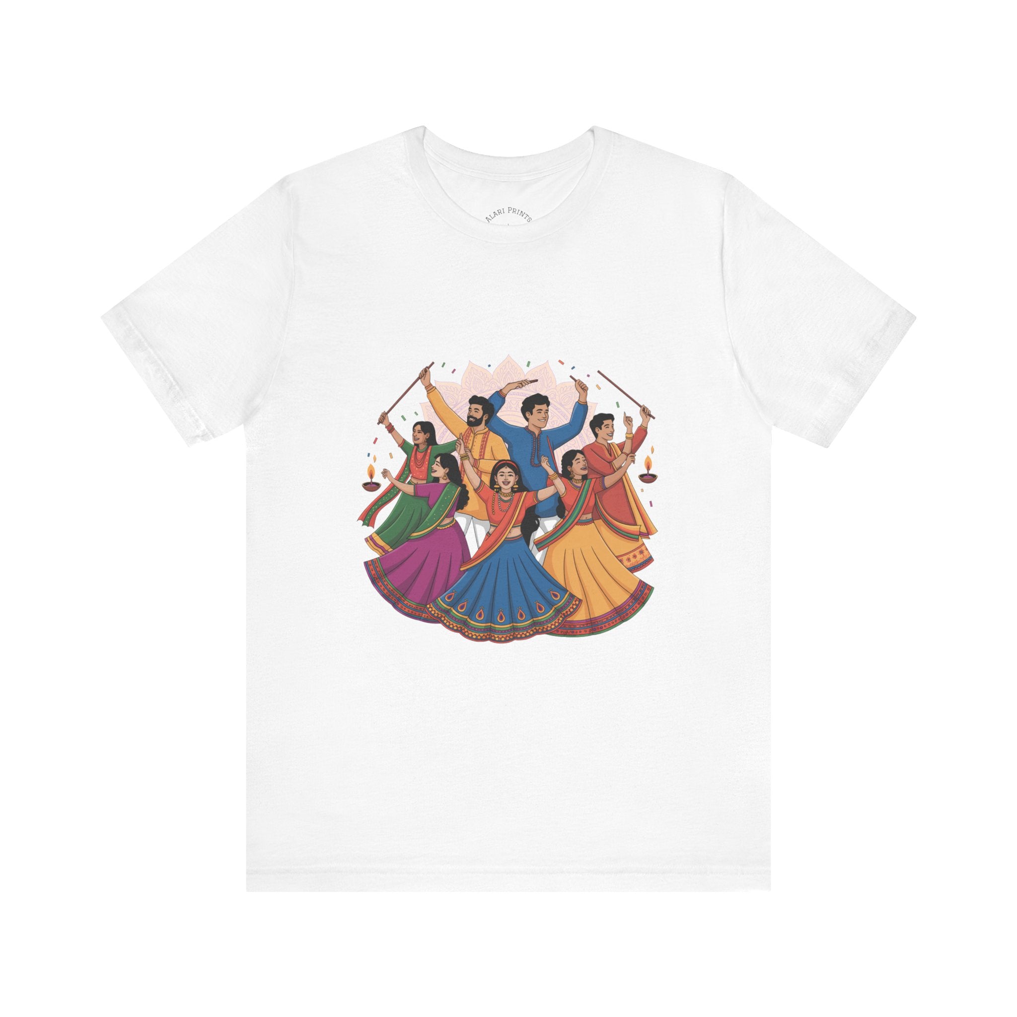 Navratri Festival T-Shirt, Dandiya Garba Tee, Outfit for Garba Nights, Festive Celebration Wear
