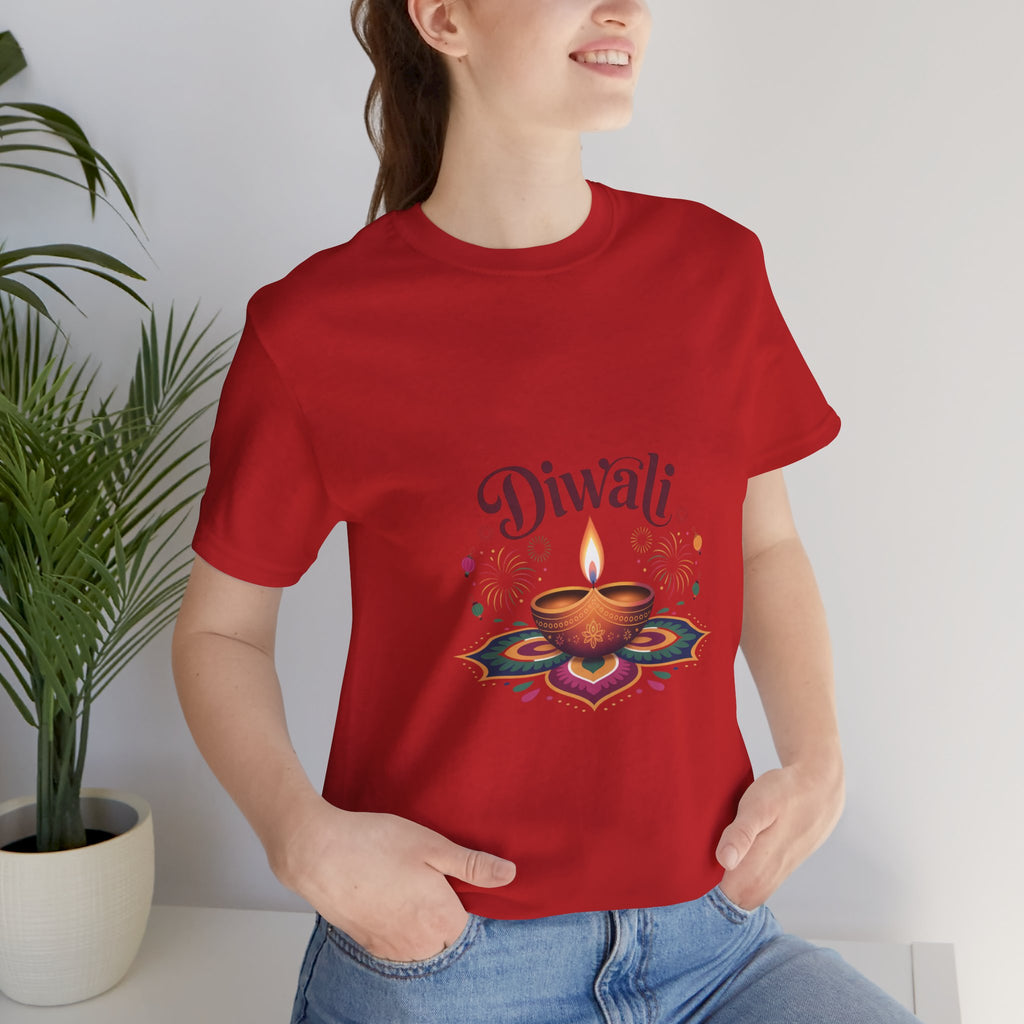 Diwali Festival T-Shirt, Festival of Lights Tee, Traditional Festive Wear, Diwali Party Tee