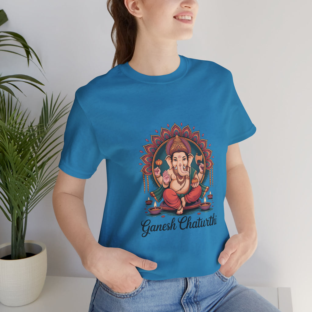 Ganesh Chaturthi T-Shirt, Ganpati Bappa Morya, Ganesha Tee, Spiritual Devotional Wear