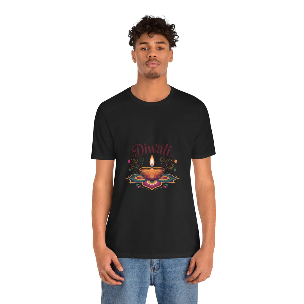 Diwali Festival T-Shirt, Festival of Lights Tee, Traditional Festive Wear, Diwali Party Tee