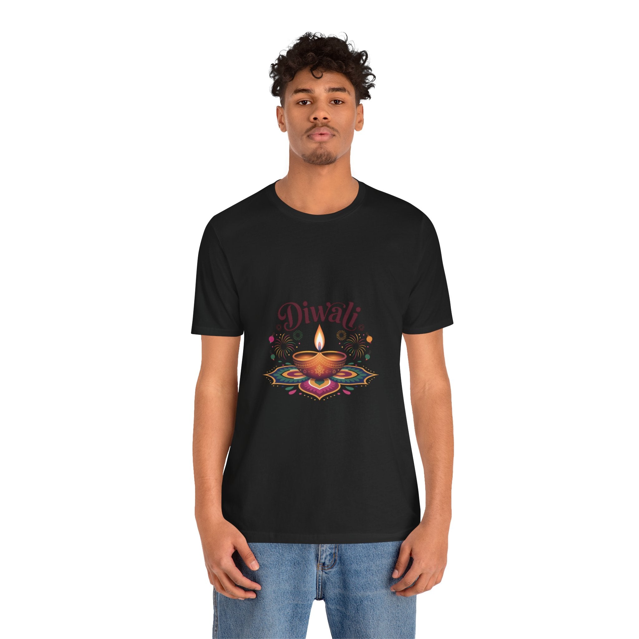 Diwali Festival T-Shirt, Festival of Lights Tee, Traditional Festive Wear, Diwali Party Tee