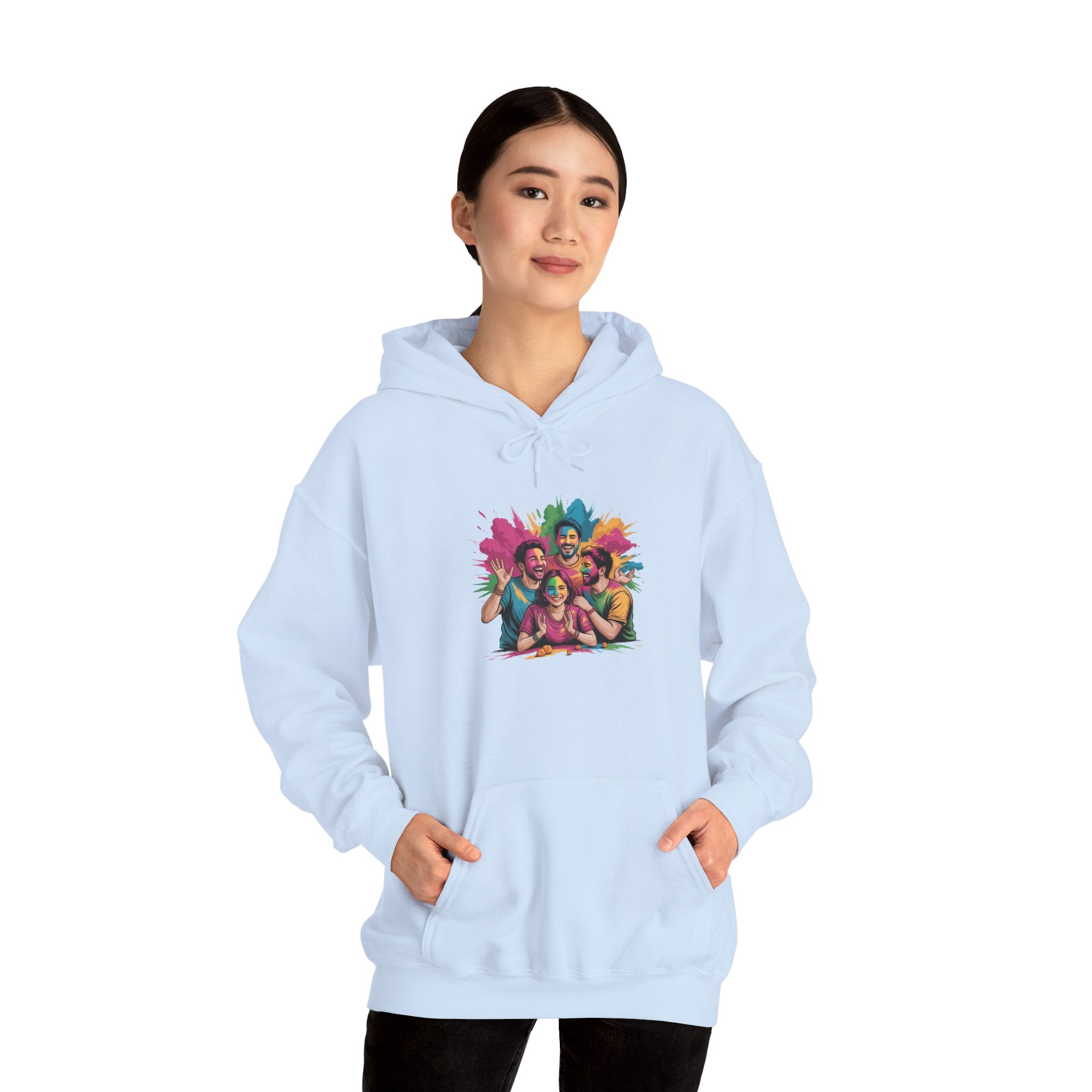 Holi Festival Hoodie, Color Splash Hoodie, Holi Party Hoodie, Festive Outfit