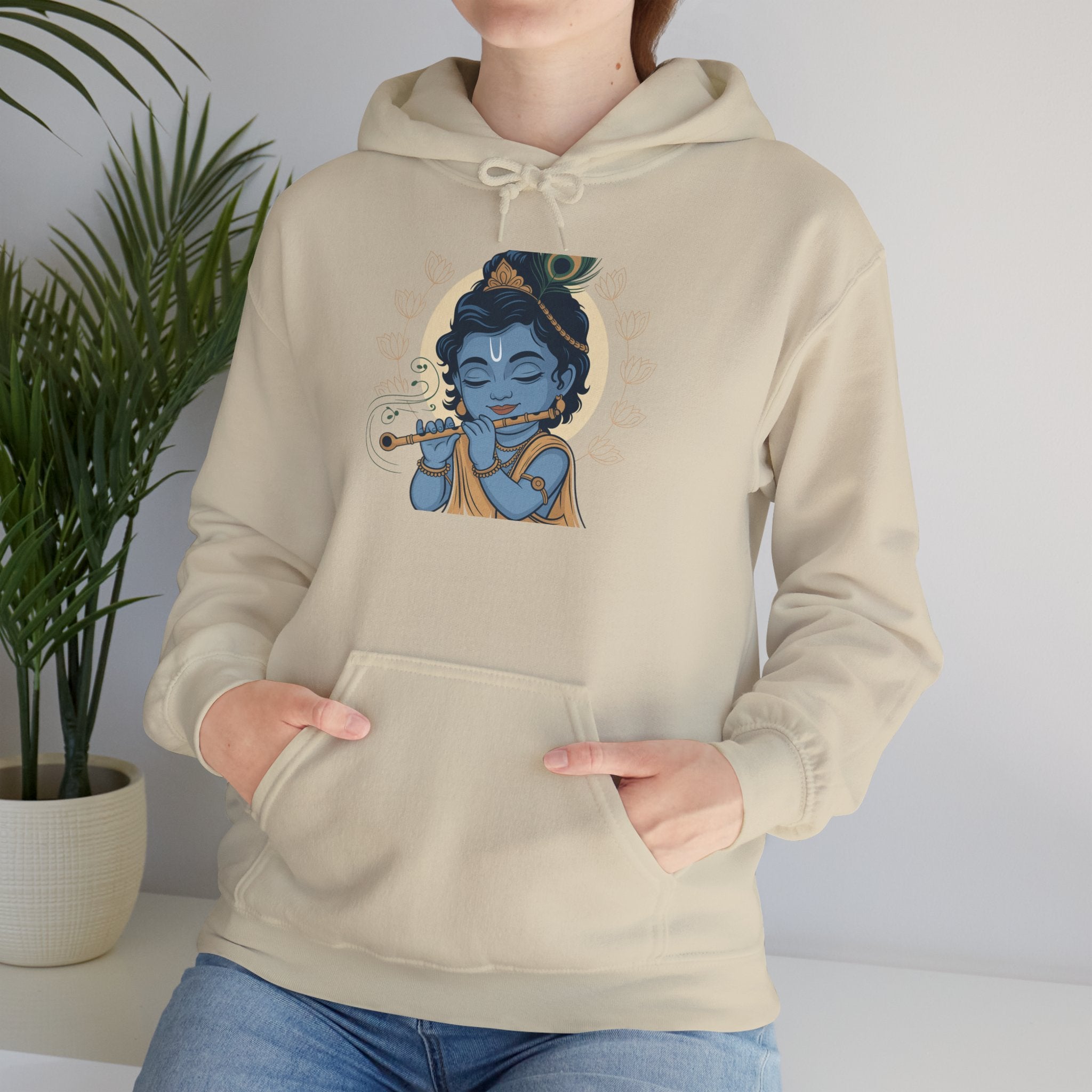 Krishna Janmashtami Hoodie, Lord Krishna Hoodie, Devotional Hoodie, Festive Celebration Wear