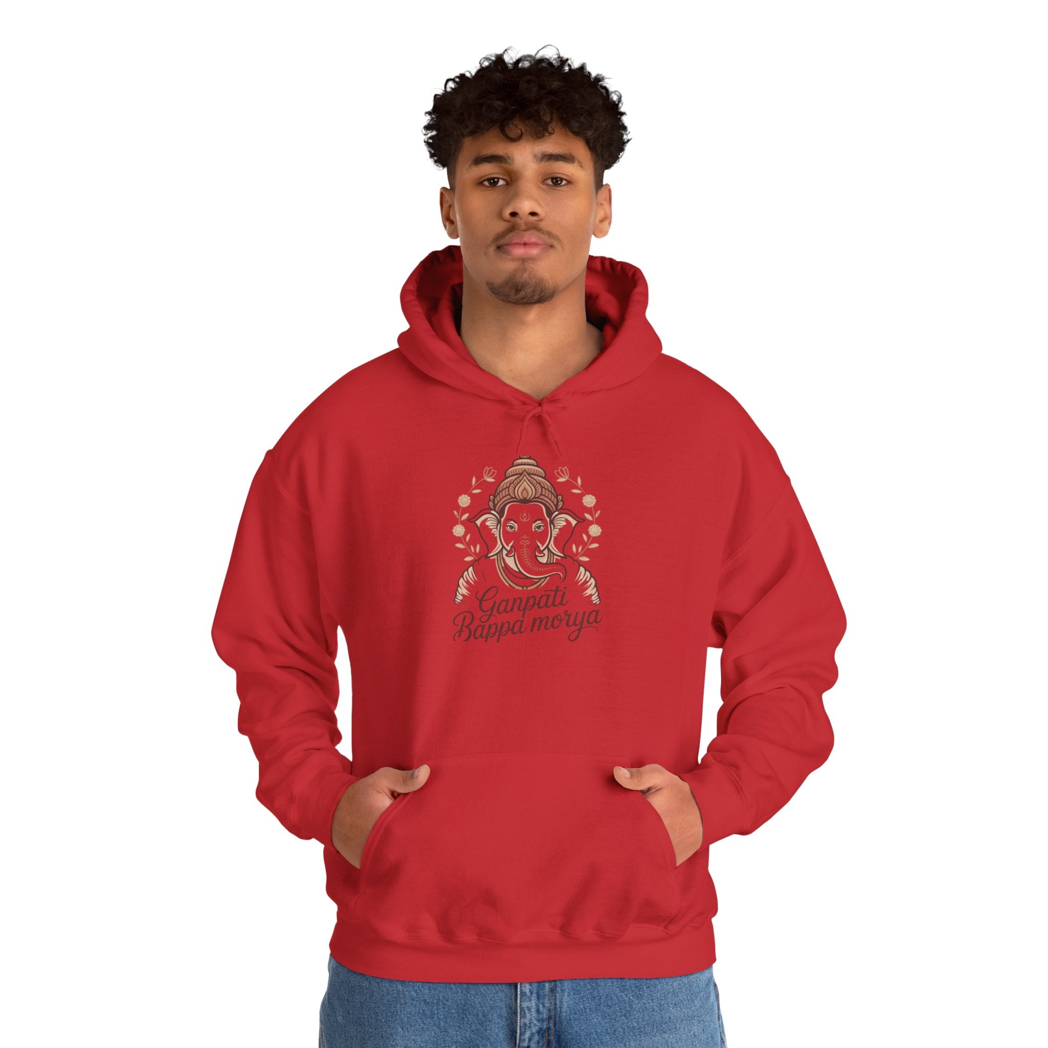 Ganesh Chaturthi Hoodie, Spiritual Wear, Ganpati Bappa Morya Hoodie, Ganpati Festival Outfit