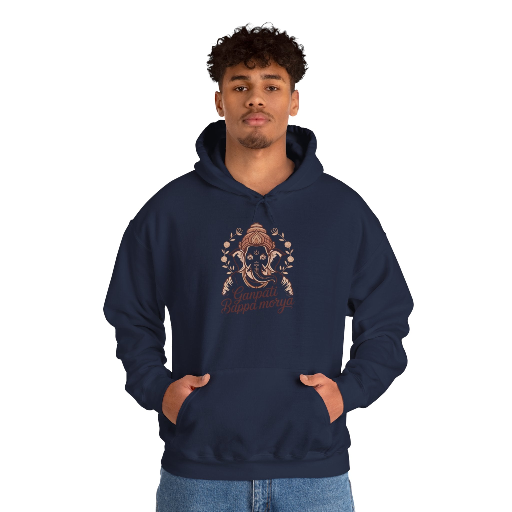 Ganesh Chaturthi Hoodie, Spiritual Wear, Ganpati Bappa Morya Hoodie, Ganpati Festival Outfit