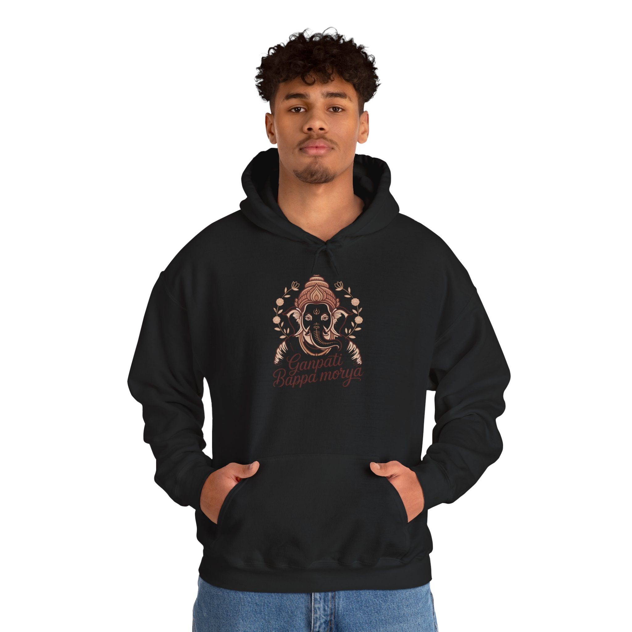 Ganesh Chaturthi Hoodie, Spiritual Wear, Ganpati Bappa Morya Hoodie, Ganpati Festival Outfit