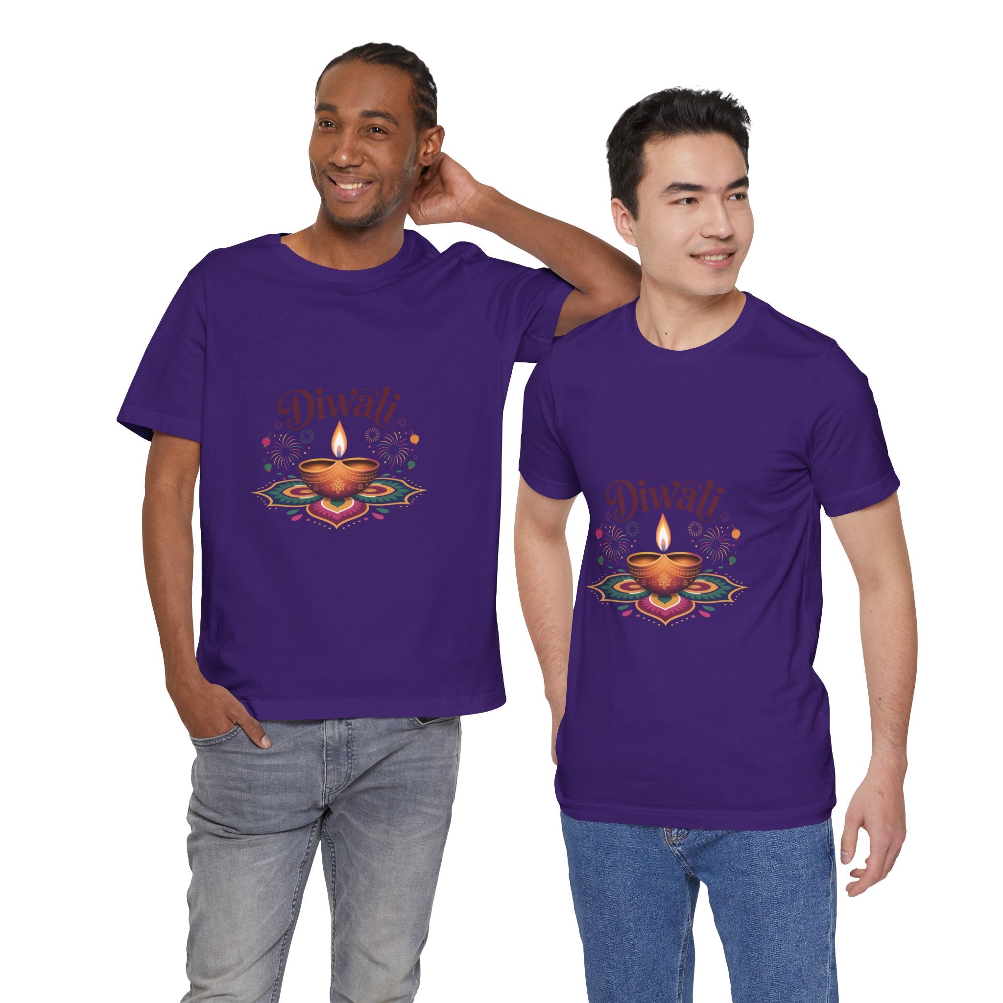 Diwali Festival T-Shirt, Festival of Lights Tee, Traditional Festive Wear, Diwali Party Tee