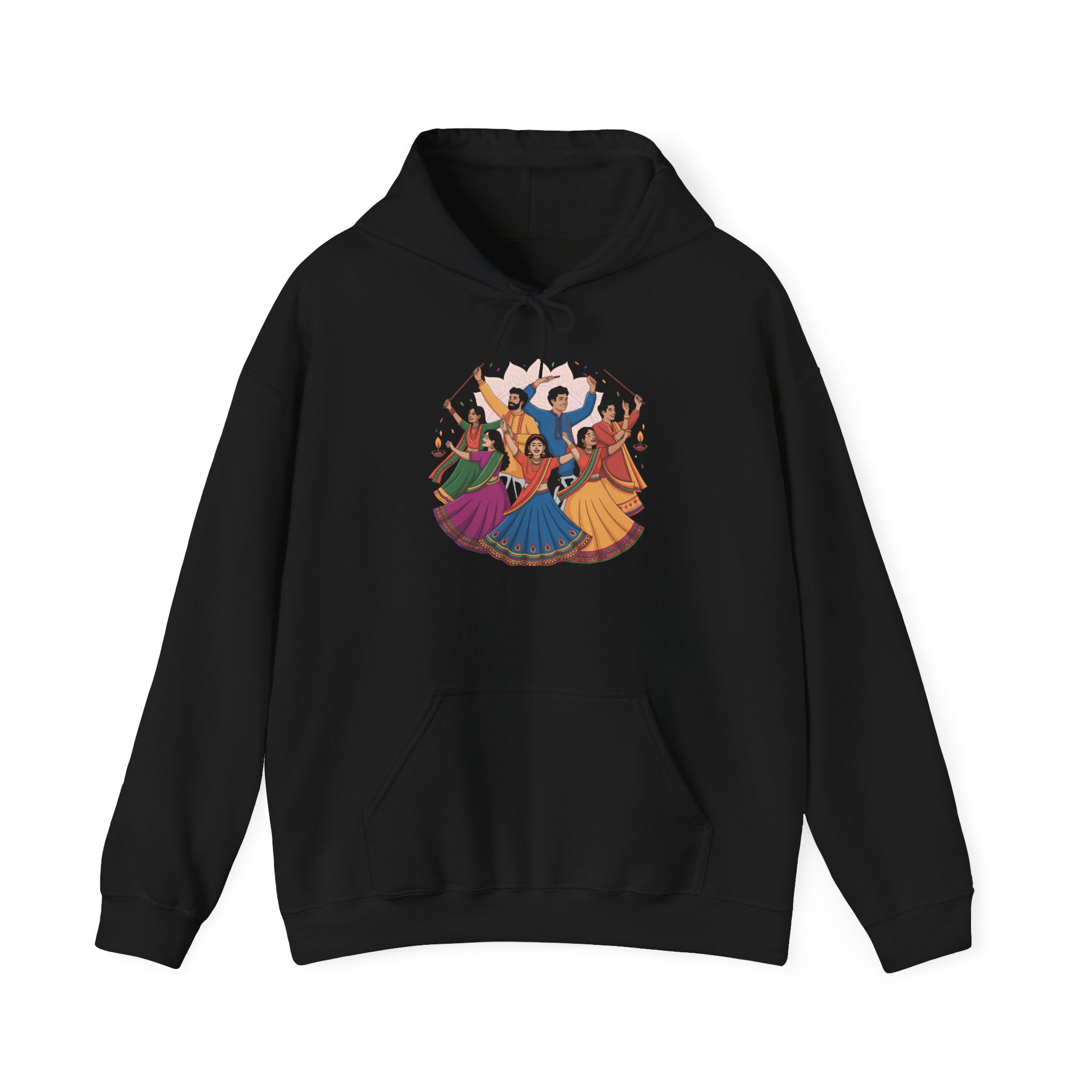 Navratri Festival Hoodie, Dandiya Garba Hoodie, Stylish Festive Wear, Traditional Outfit
