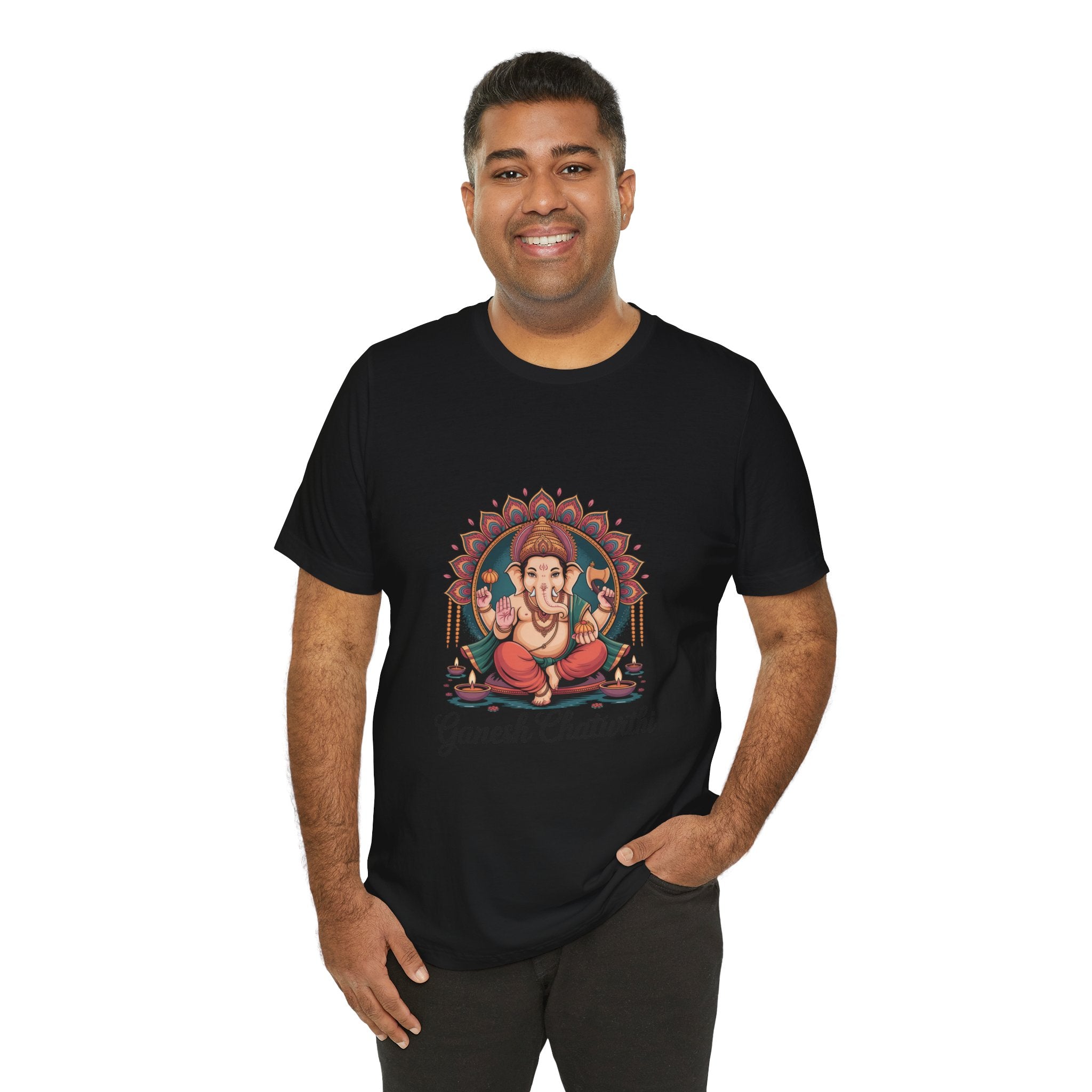 Ganesh Chaturthi T-Shirt, Ganpati Bappa Morya, Ganesha Tee, Spiritual Devotional Wear
