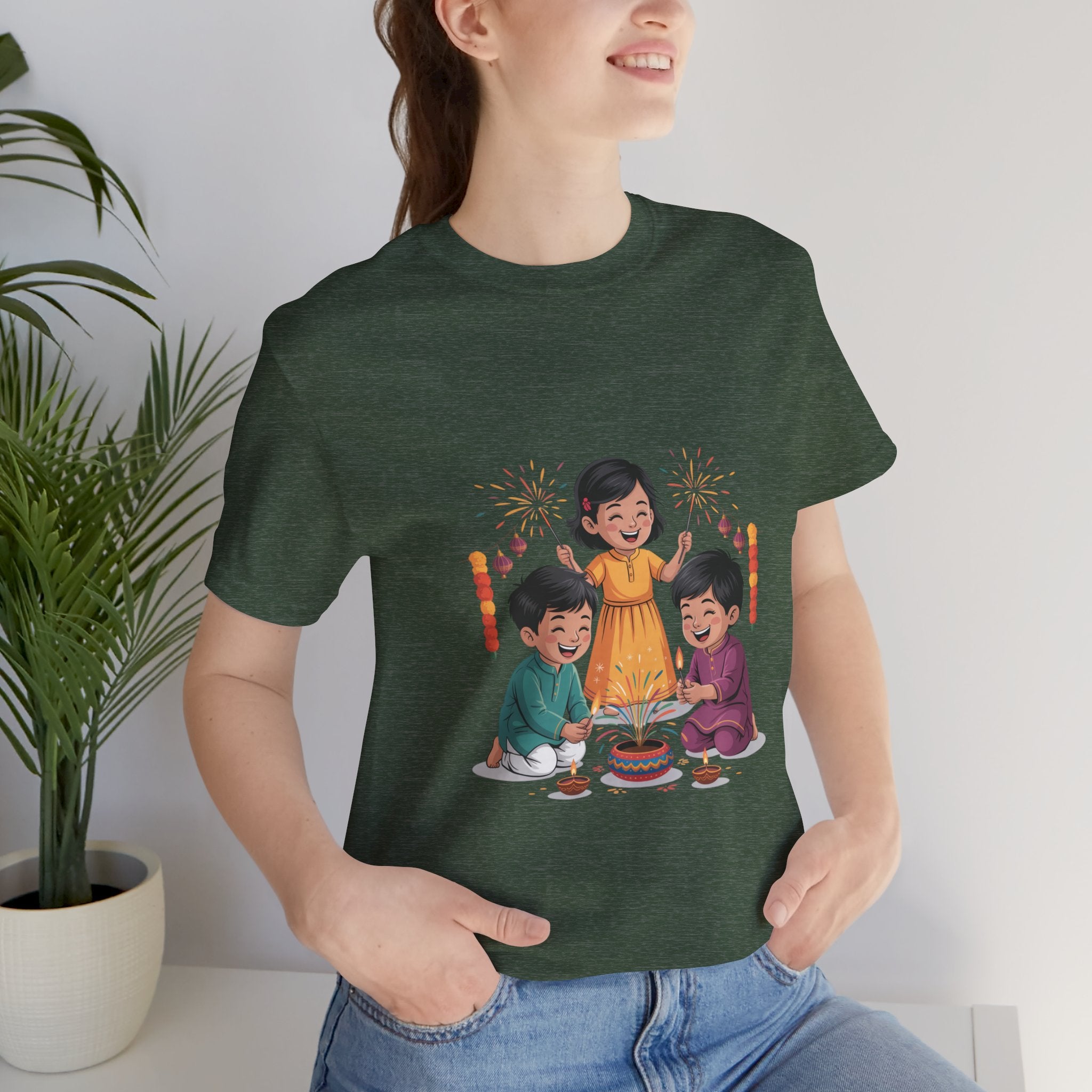 Diwali Festival T-Shirt, Festival of Lights Tee, Festive Wear Gift for Family & Friends