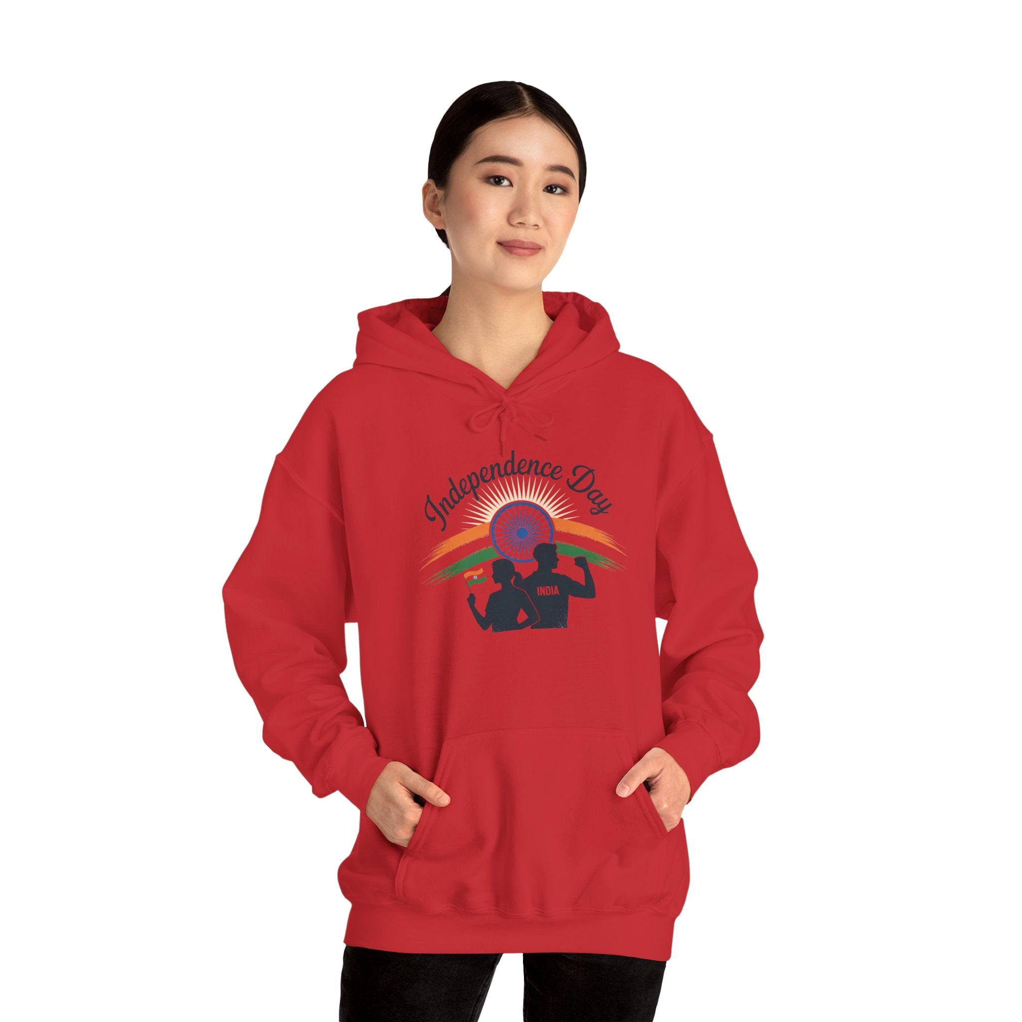 Independence Day Hoodie, Patriotic, Celebrate India's Freedom, Tricolour Hoodie, Indian Flag